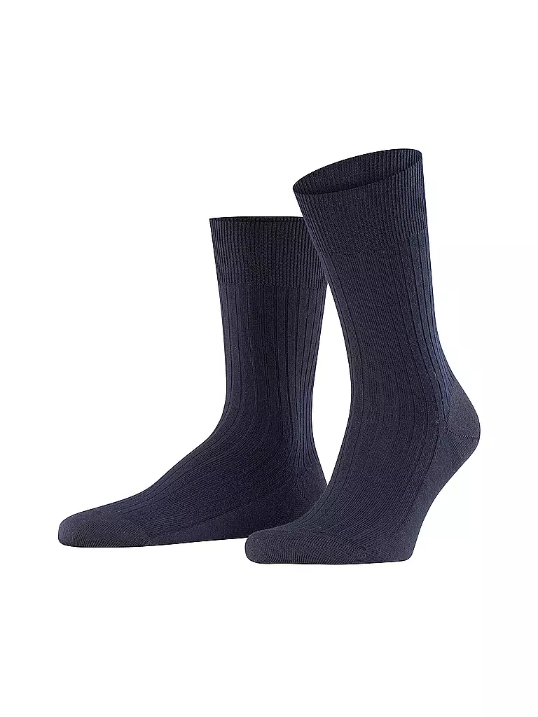 FALKE | Calzini BRISTOL PURE blu navy scuro | Blu