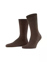 FALKE | Calze BRISTOL PURE antracite mel. | Marrone