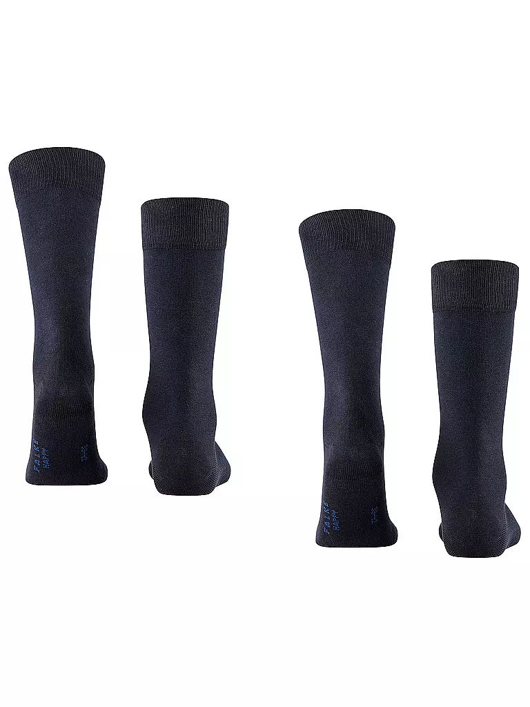 FALKE | Calzini confezione da 2 "Happy" (blu scuro) | 