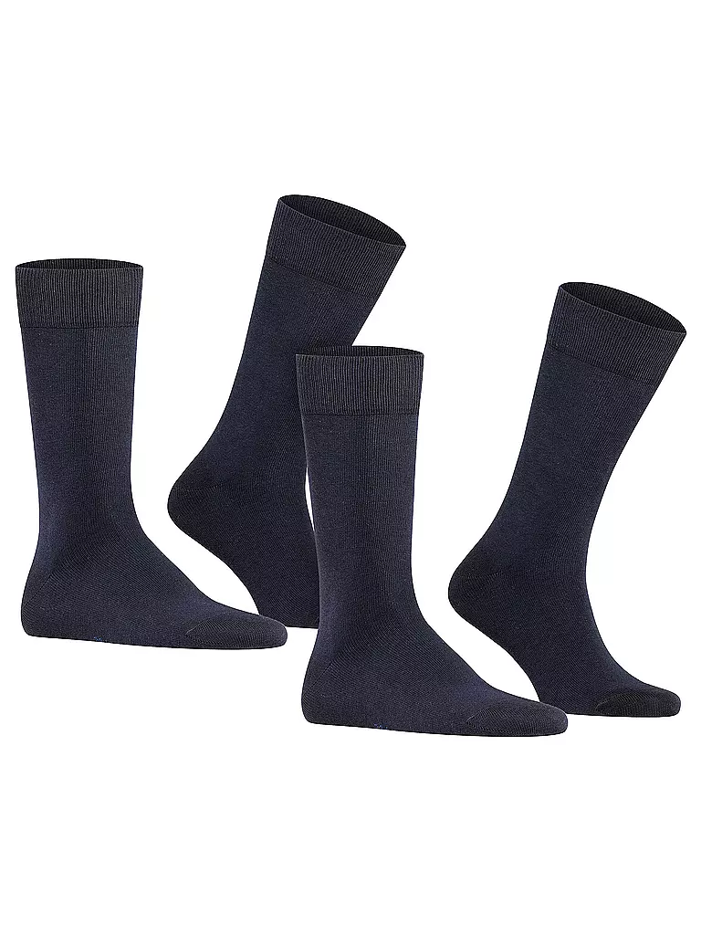 FALKE | Calzini confezione da 2 "Happy" (blu scuro) | 