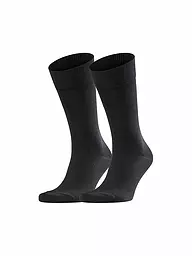 FALKE | Calzini confezione da 2 HAPPY marrone scuro | Nero