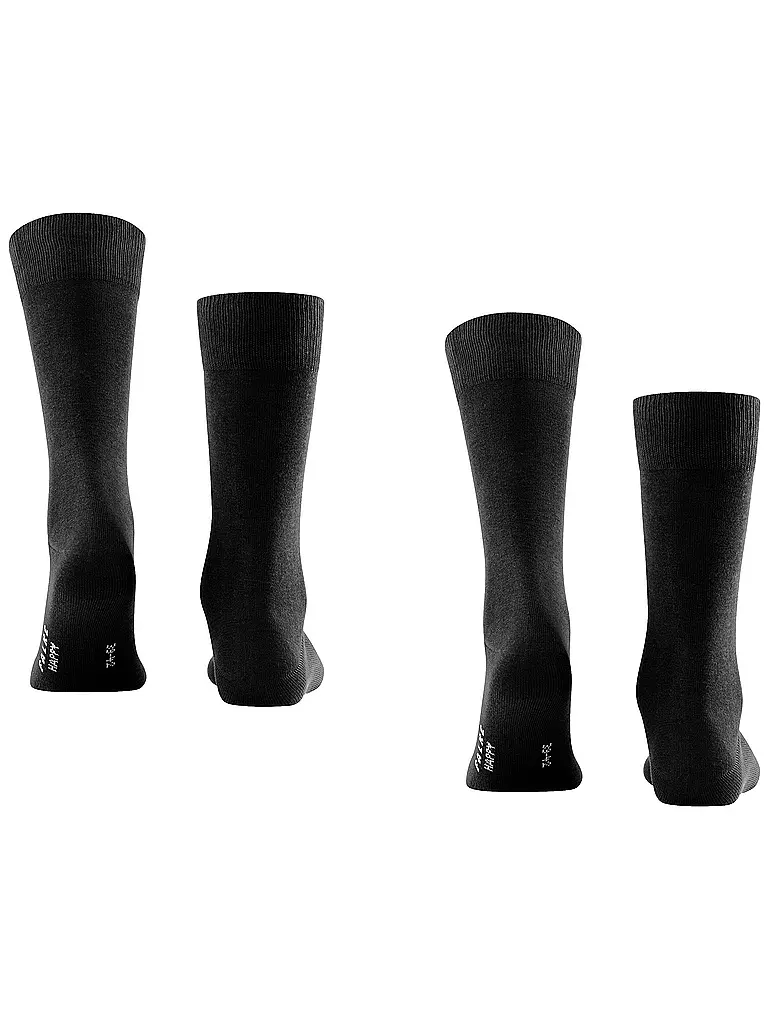 FALKE | Calzini confezione da 2 "Happy" (nero) | 