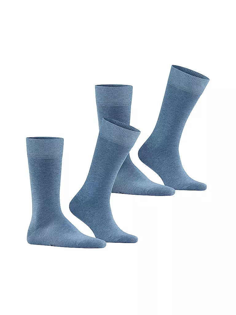 FALKE | Calzini confezione da 2 HAPPY light denim | Blu