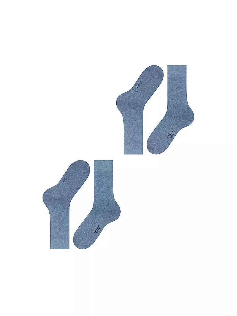 FALKE | Calzini confezione da 2 HAPPY light denim | Blu