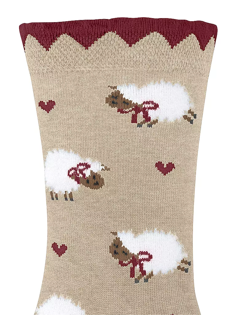 FALKE | Calzini da bambina CUTE SHEEP sabbia mélange | 