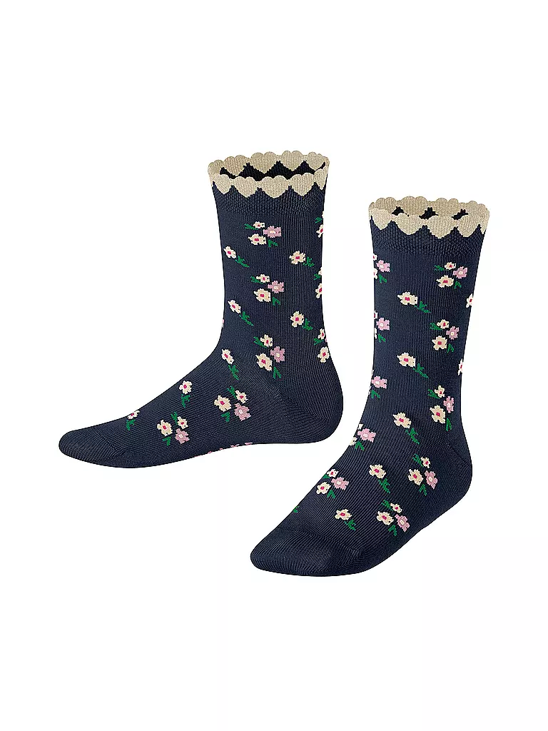 FALKE | Calzini da bambina DITSY FLOWERS space blue | Blu