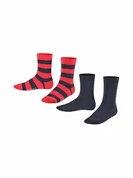FALKE | Calzini da bambino Happy Stripe, confezione da 2, nero | Blu