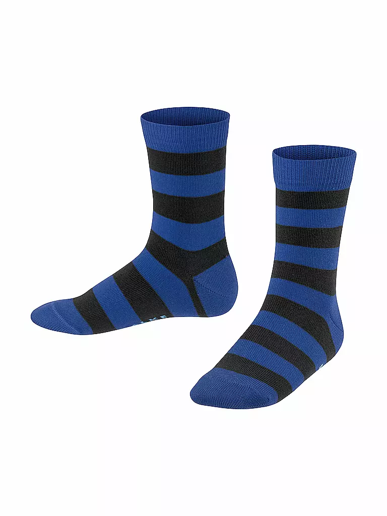 FALKE | Calzini da bambino Happy Stripe, confezione da 2, nero | Nero