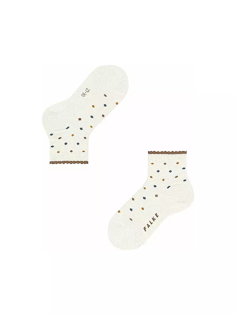 FALKE | Calzini da bambino MULTIDOT bianco sporco | 