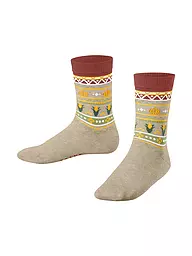 FALKE | Calzini da bambino PUMPKIN FAIR ISLE space blue | Beige