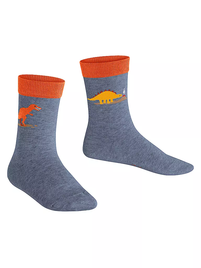 FALKE | Calzini da ragazzo DINOSAURS light jeans | Blu
