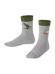 FALKE | Calzini da ragazzo DINOSAURS light jeans | Grigio