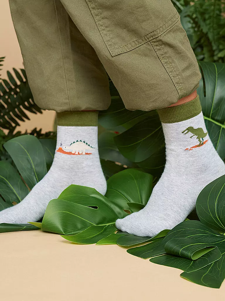 FALKE | Calzini da ragazzo DINOSAURS LT mélange | Grigio