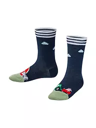 FALKE | Calzini da ragazzo FARM LIFE sabbia mélange | Blu scuro