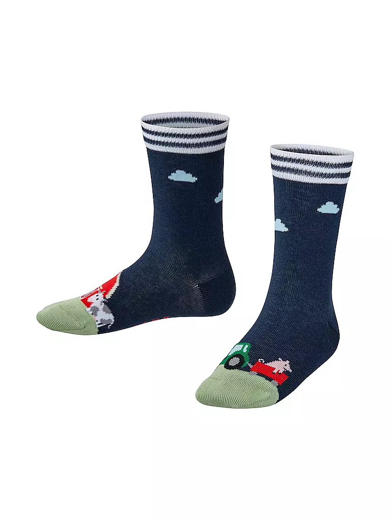 FALKE | Calzini da ragazzo FARM LIFE blu spazio | Blu scuro
