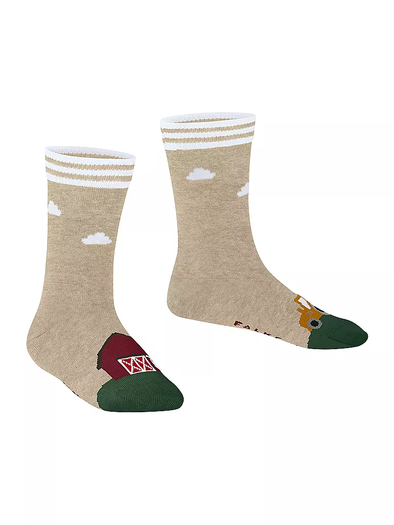 FALKE | Calzini da ragazzo FARM LIFE sabbia mélange | Beige