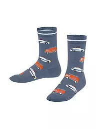 FALKE | Calzini da ragazzo grigio chiaro | Blu chiaro