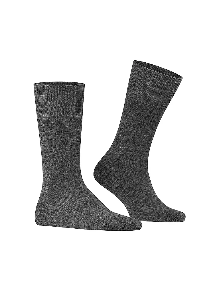FALKE | Calzini da uomo "Airport" (grigio scuro) | Grigio