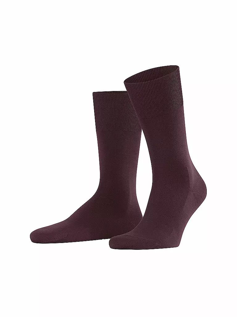 FALKE | Calzini da uomo CLIMAWOOL barolo | Rosso scuro