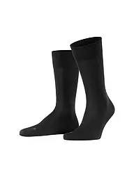 FALKE | Calzini da uomo Sensitive Malaga antracite mel | Nero