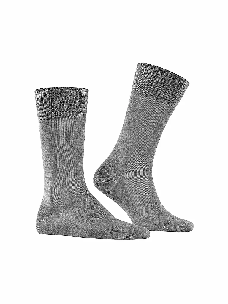 FALKE | Calzini da uomo Sensitive Malaga steel mel | Grigio chiaro