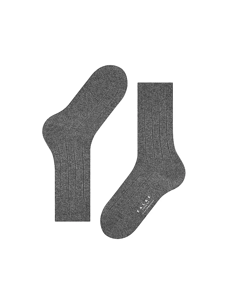FALKE | Calzini LHASA RIB grigio chiaro mélange | Grigio chiaro