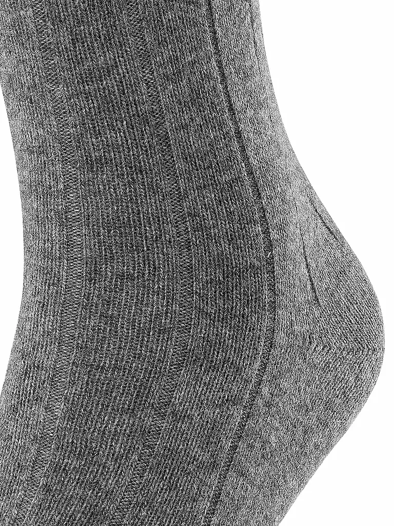 FALKE | Calzini LHASA RIB grigio chiaro mélange | Grigio chiaro