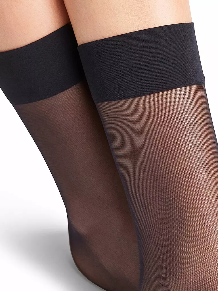 FALKE | Calzini SEIDENGLATT 15 DEN blu navy | 
