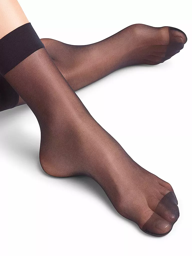 FALKE | Calzini SEIDENGLATT 15 DEN blu navy | 