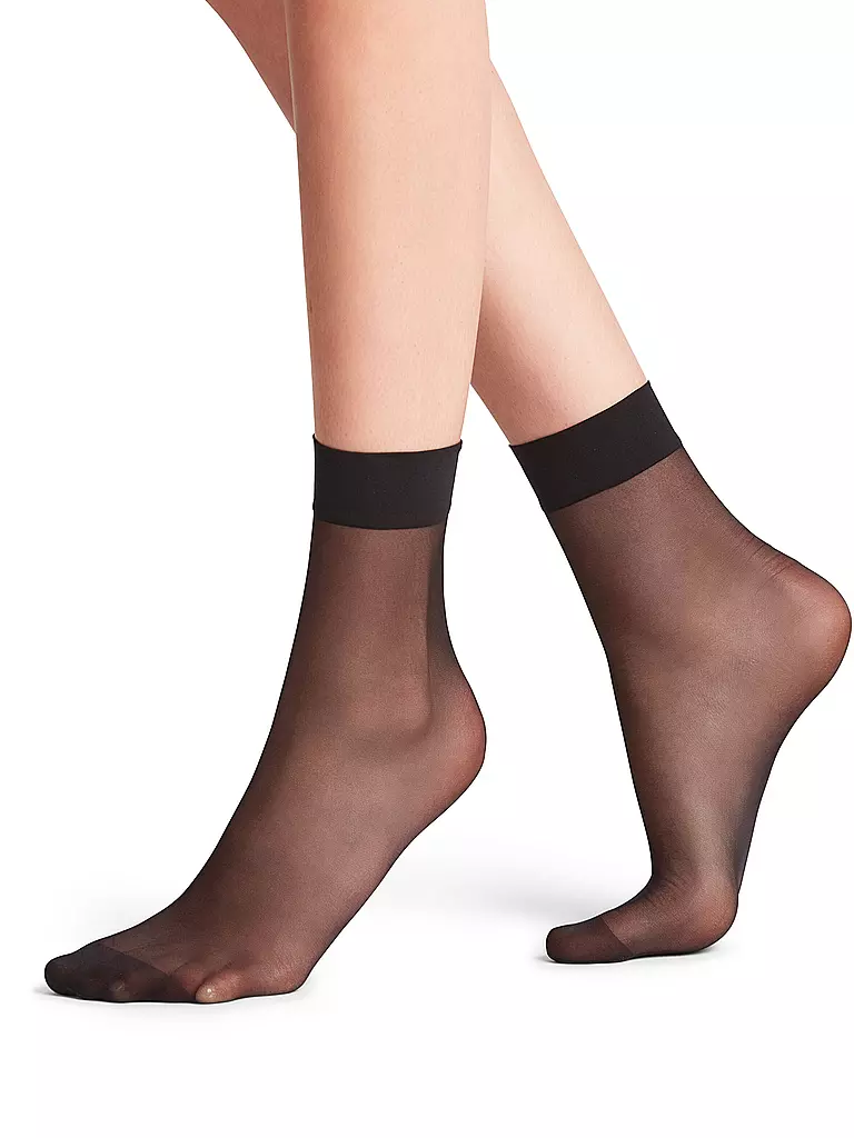 FALKE | Calzini SEIDENGLATT 15 DEN neri | Nero
