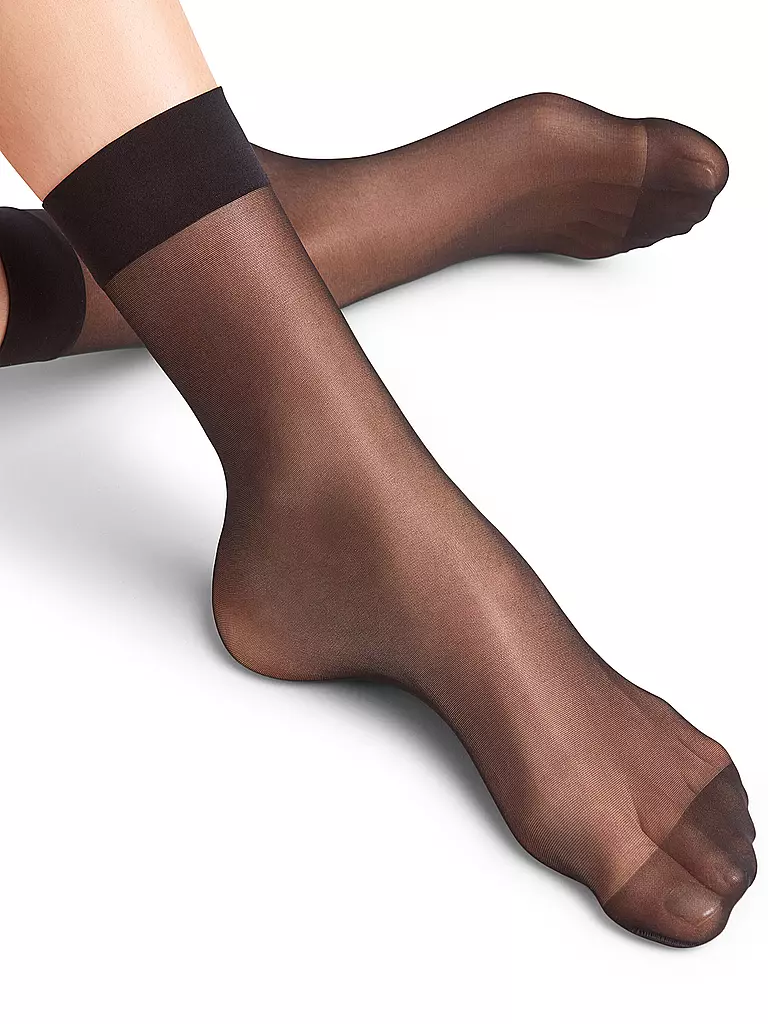 FALKE | Calzini SEIDENGLATT 15 DEN neri | 