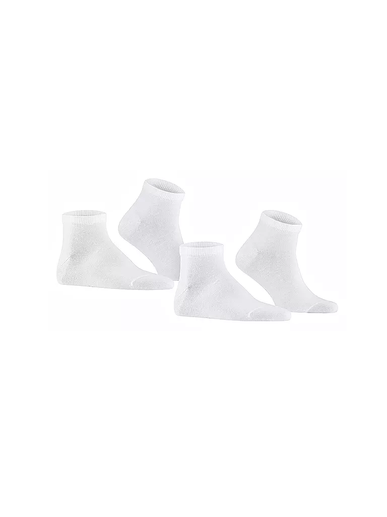 FALKE | Calzini sneaker confezione da 2 "Happy" (bianco) | 