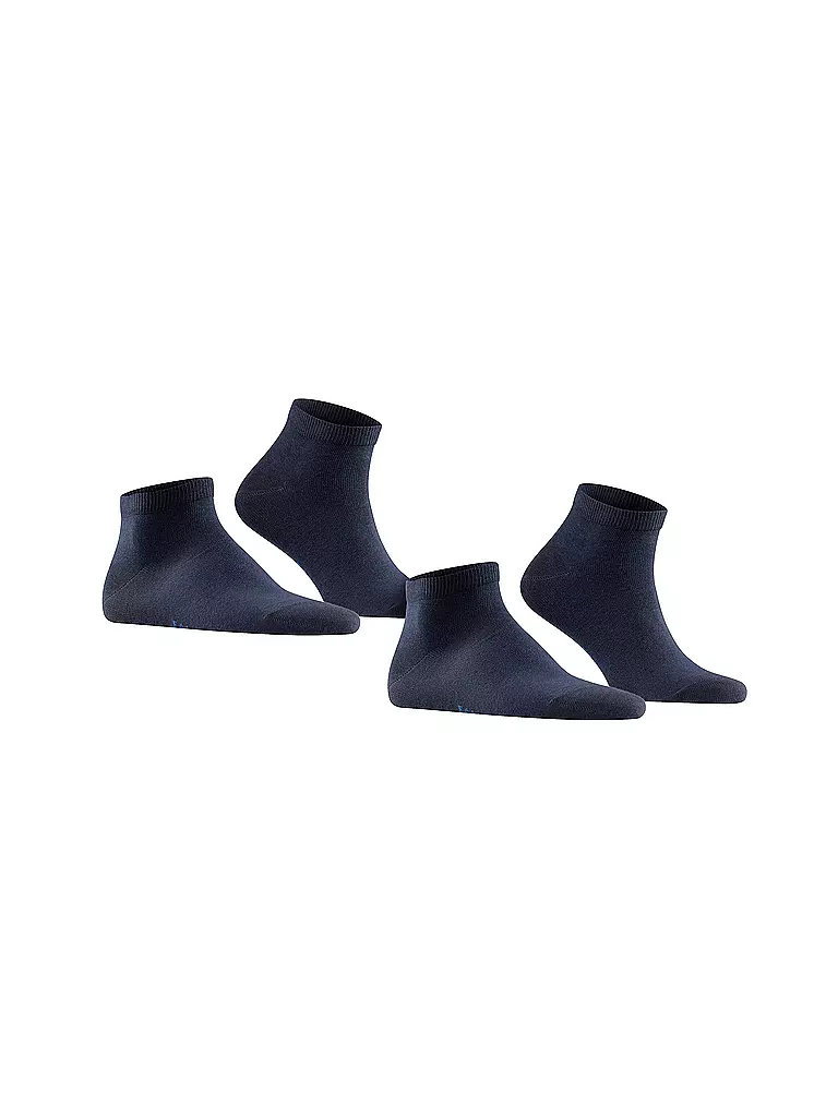 FALKE | Calzini sneaker confezione da 2 "Happy" (blu scuro) | 