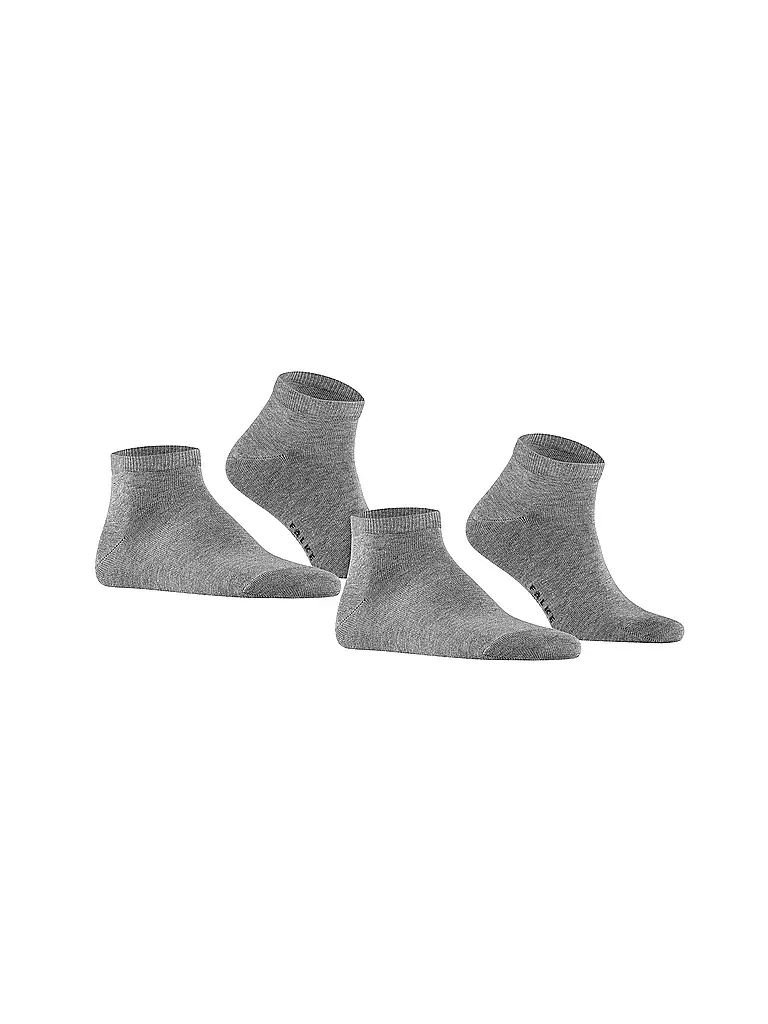 FALKE | Calzini sneaker confezione da 2 "Happy" (grigio chiaro melange) | 