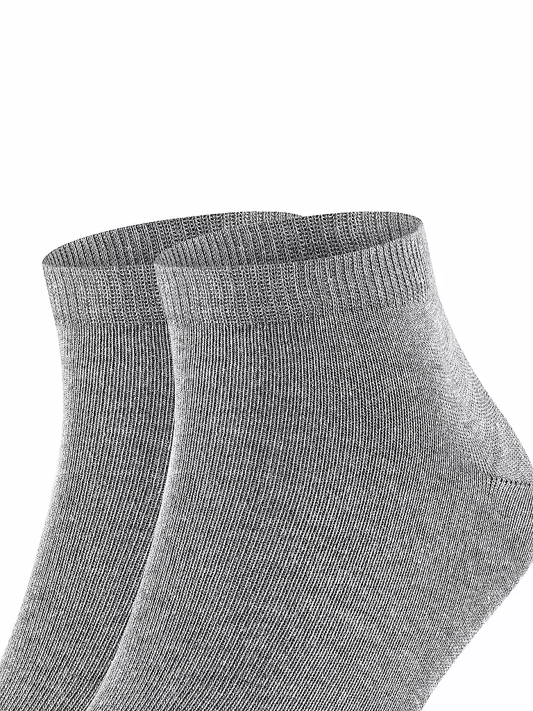 FALKE | Calzini sneaker confezione da 2 "Happy" (grigio chiaro melange) | 