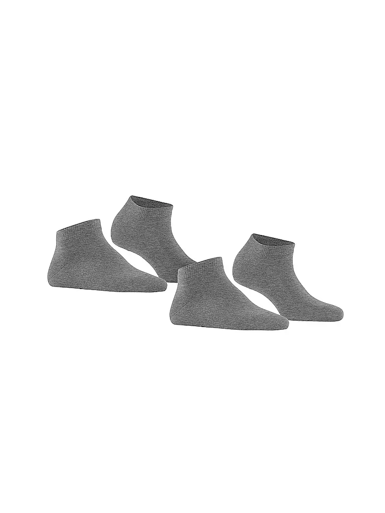FALKE | Calzini sneaker Happy, confezione da 2, grigio chiaro |