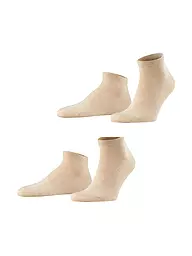 FALKE | Calzini sneaker confezione da 2 "Happy" (grigio chiaro melange) | Beige