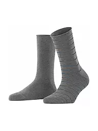 FALKE | Calzini sneaker Happy Stripe confezione da 2 nero | Grigio