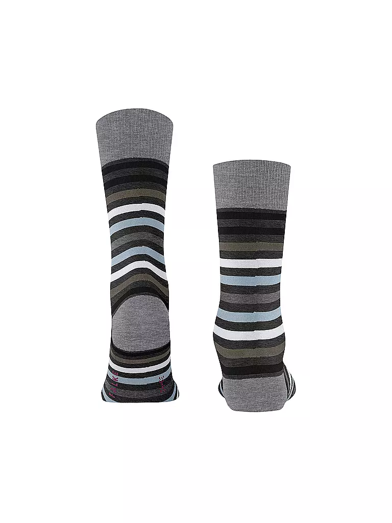 FALKE | Calzini TINTED STRIPE asphalt mel | Grigio chiaro