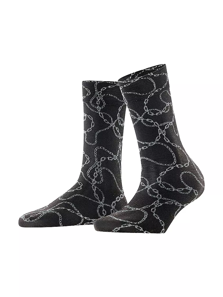 FALKE | Calzini velati JEWEL CASE 30DEN nero/argento | Nero
