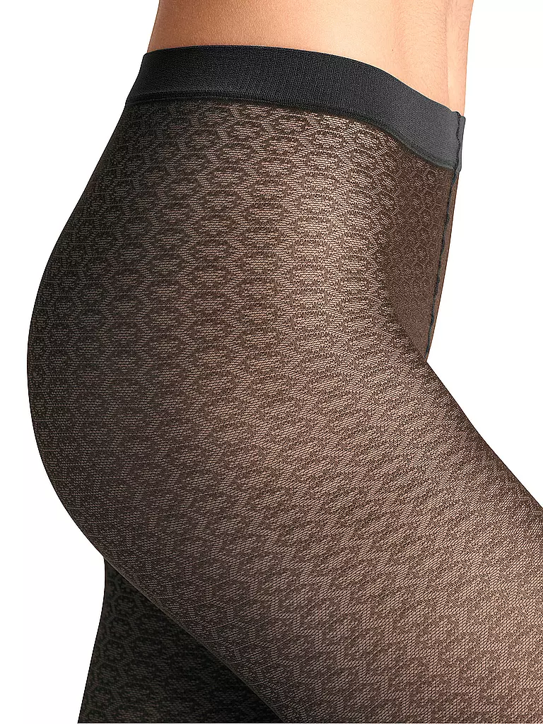 FALKE | Collant alla moda PARTICLE nero | Nero