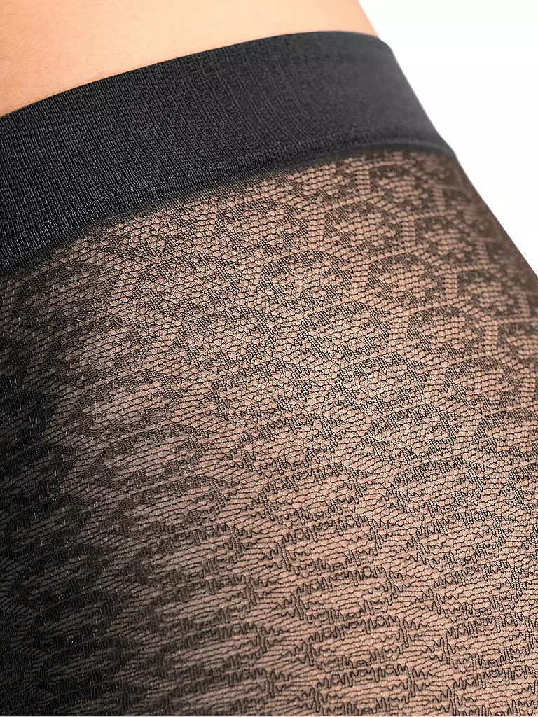 FALKE | Collant alla moda PARTICLE nero | Nero