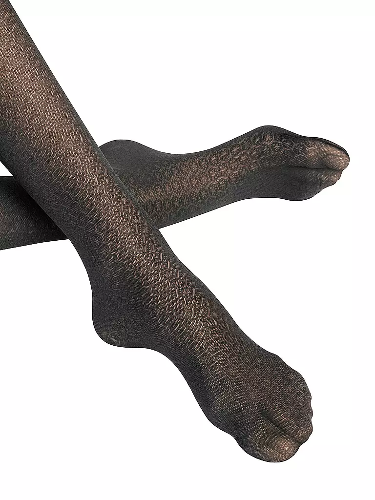 FALKE | Collant alla moda PARTICLE nero | Nero