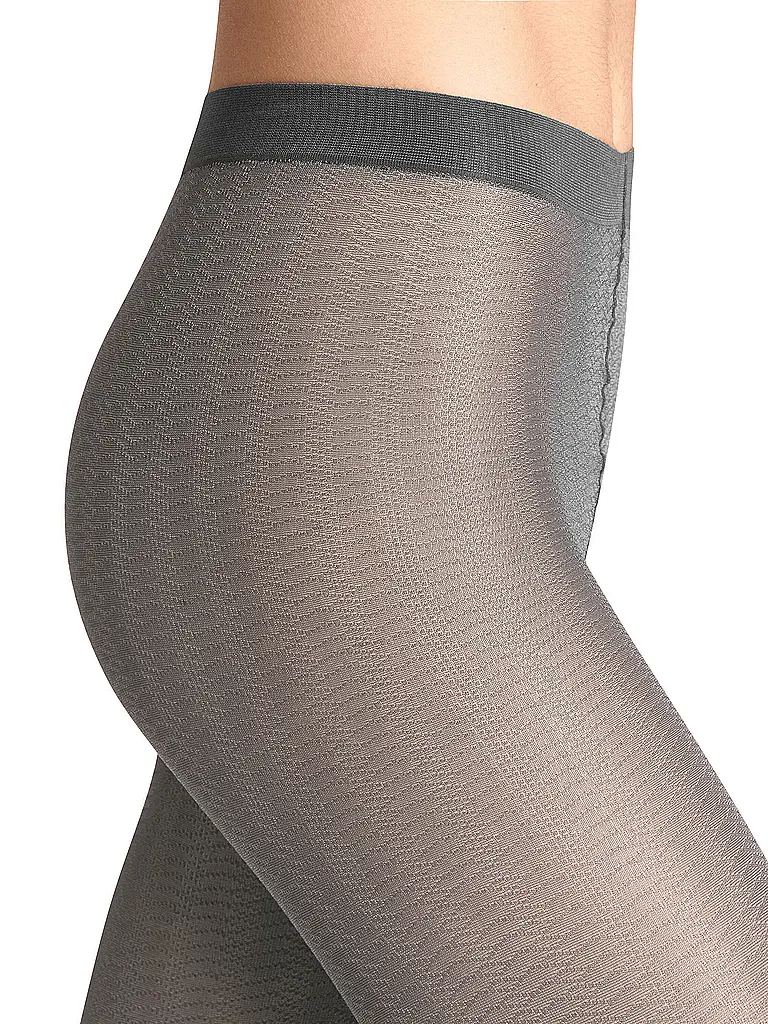 FALKE | Collant alla moda SLICK SKIN flanella | Grigio