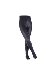 FALKE | Collant da bambina COTTON TOUCH silver | Blu scuro