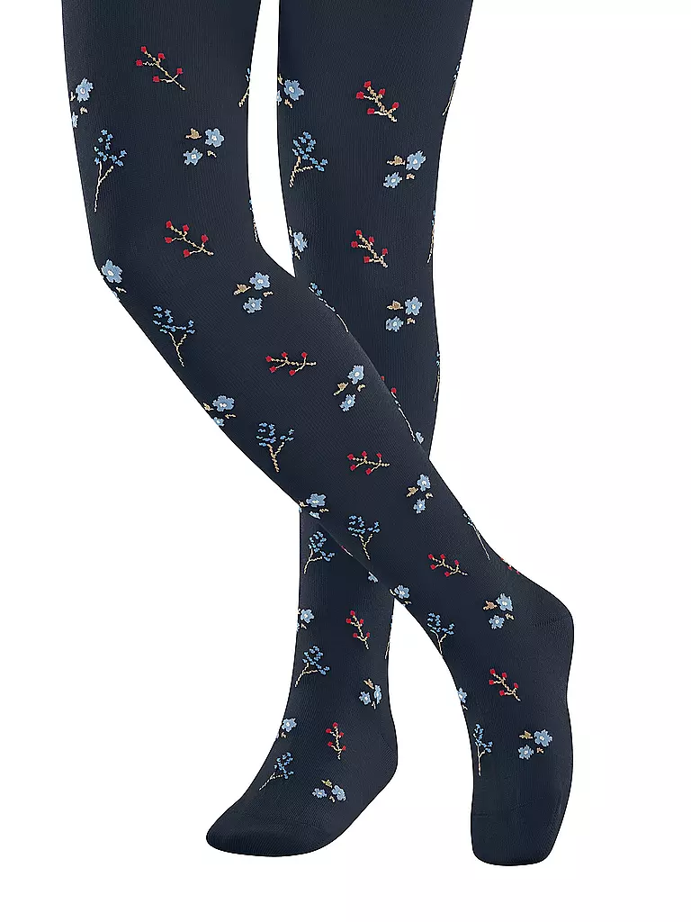 FALKE | Collant da bambina LITTLE FLOWERS blu spazio | 