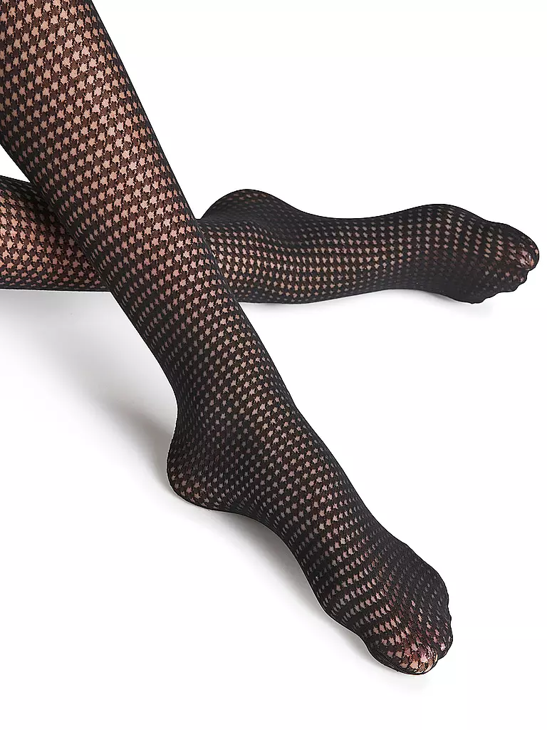 FALKE | Collant HOUNDSTOOTH 15 den nero |