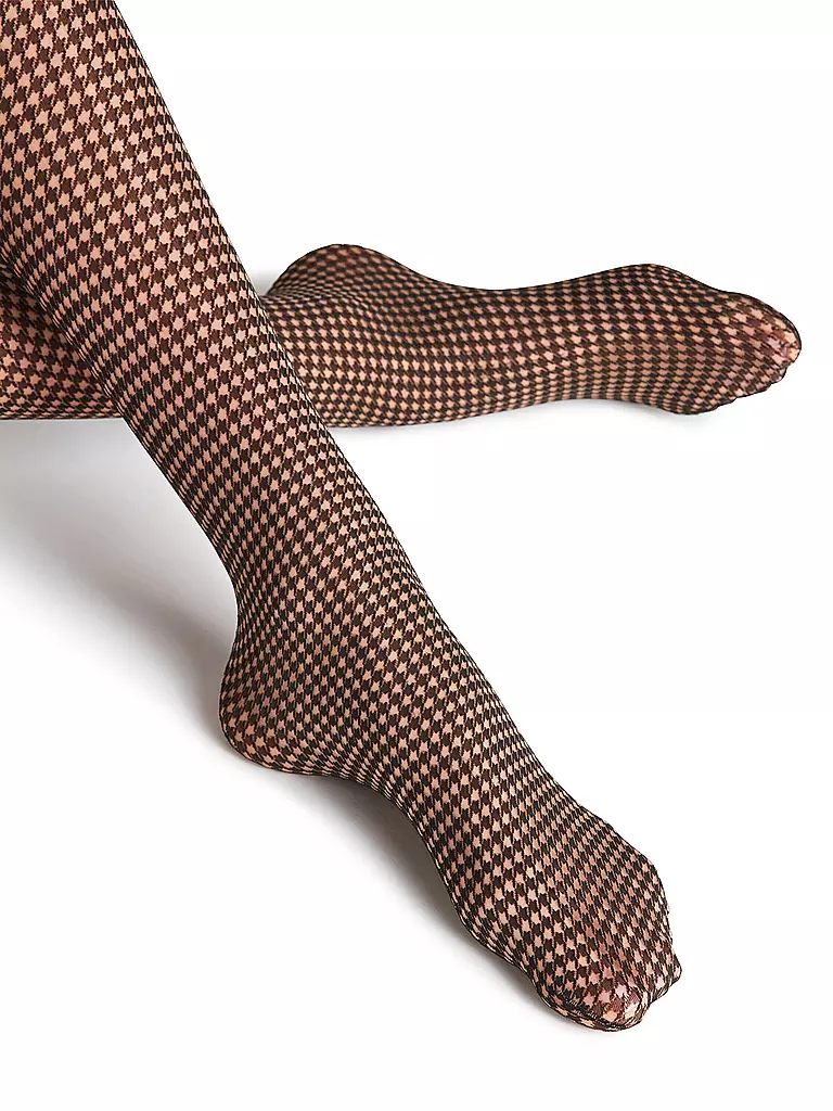 FALKE | Collant HOUNDSTOOTH 15 den powder | Beige