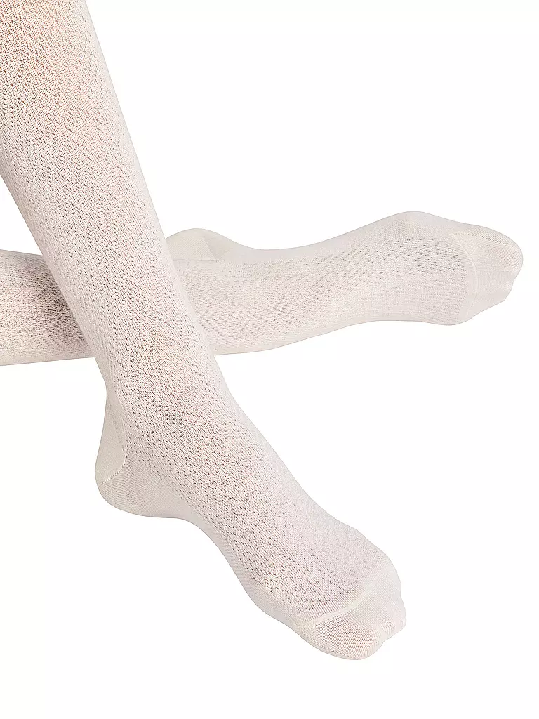 FALKE | Collant in maglia FABLE ESTATE bianco sporco | Crema