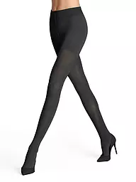 FALKE | Collant a maglia FABLE ESTATE flanella | Nero